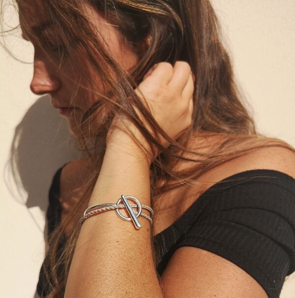 Bracelet Demi-jonc double – Image 3
