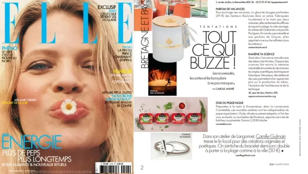 Article Camille Guilmain sur ELLE