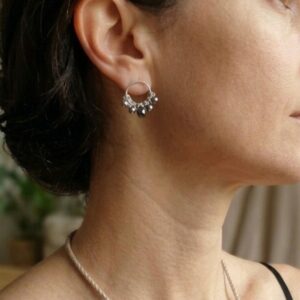 Puces d'oreilles Hématites